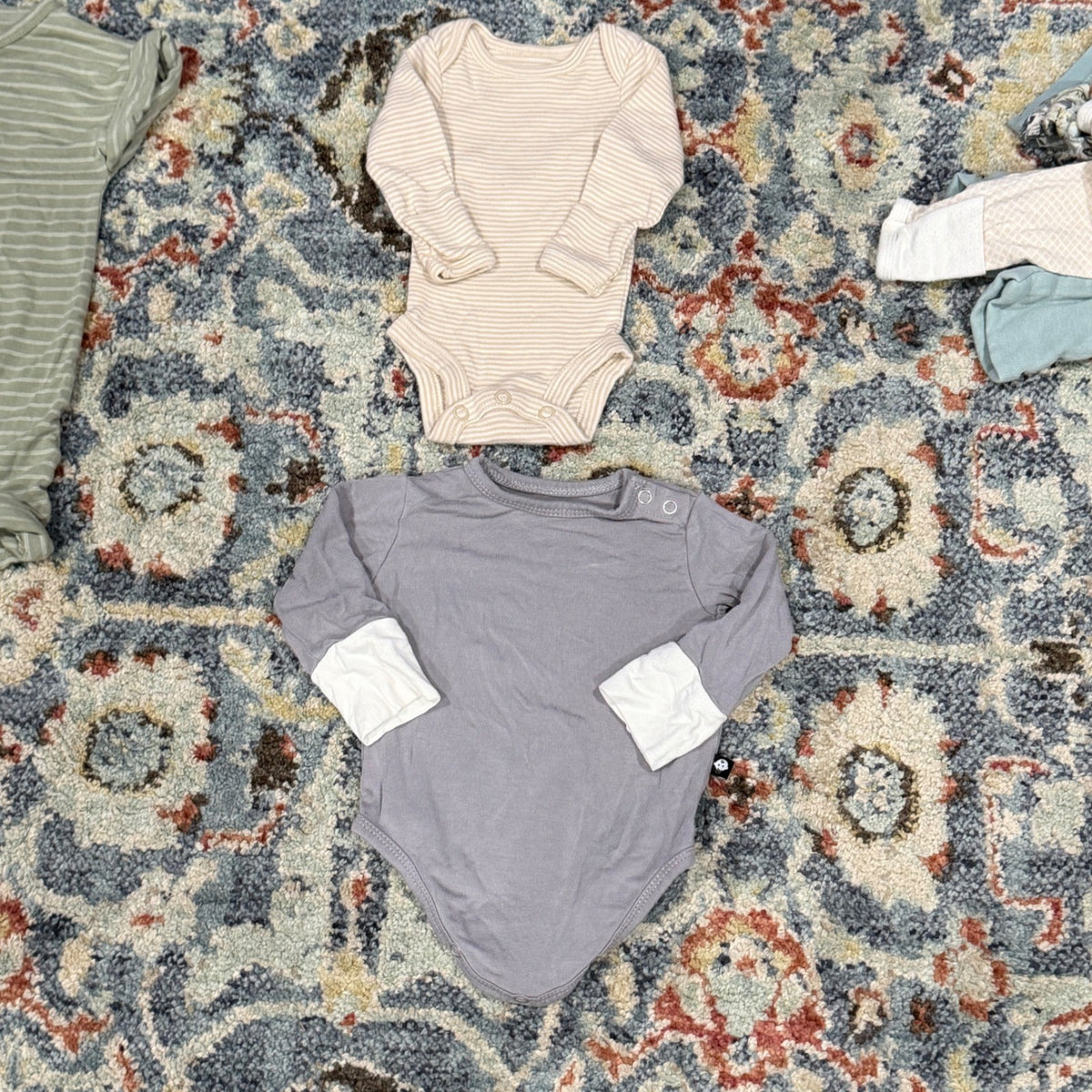 Little Wings Lou Lou Company Baby Preemie - 12m Mixed Size Lot Green Tan *Flawed6