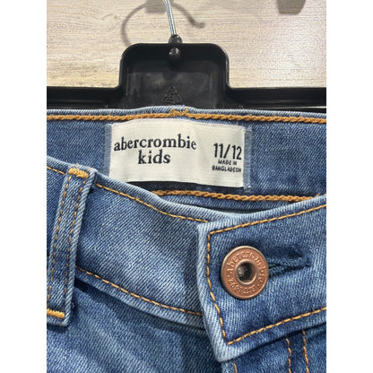 Abercrombie Kids Jeans Bundle Girls 11/12 Blue White Distressed Adjustable Waist1