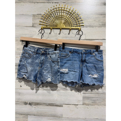 Cat & Jack Justice Old Navy Girls 10/12 Summer Bundle Shorts Shirts EUC4