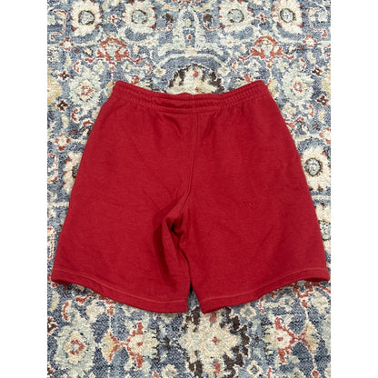 DSG Fleece Sweat Shorts Men Medium Red Elastic Drawstring Pockets GUC2
