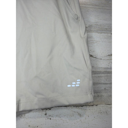 BCG Athletic Shorts Mens M Khaki Zipper Pocket Performance Gorpcore EUC1