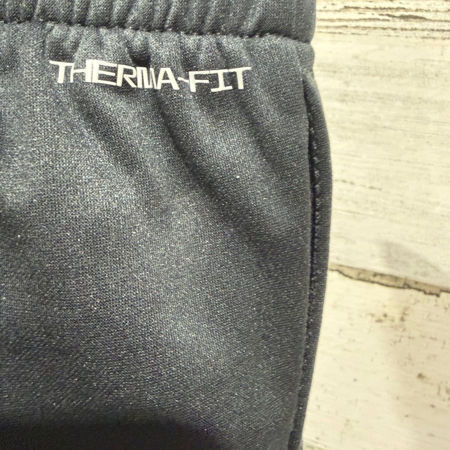 Nike Joggers Boys 3T Black Therma-FIT Graphic Swoosh Athletic EUC3