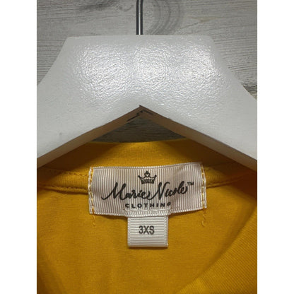 Marie Nicole Clothing Short Set Fits 6-12m Yellow Striped Pocket EUC1