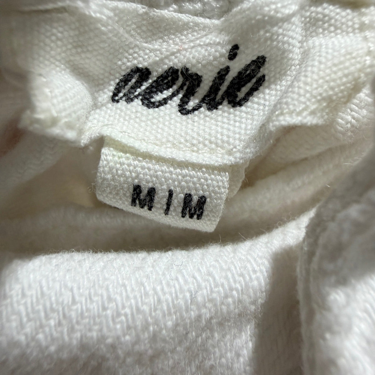 Aerie Distressed Denim Shorts Women M White Cotton Blend Boho Flawed*3