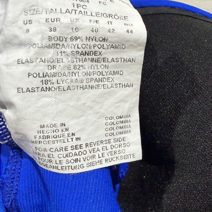 Miraclesuit Escape Swimsuit Women 8 Blue Ruched Underwire Slimming EUC6