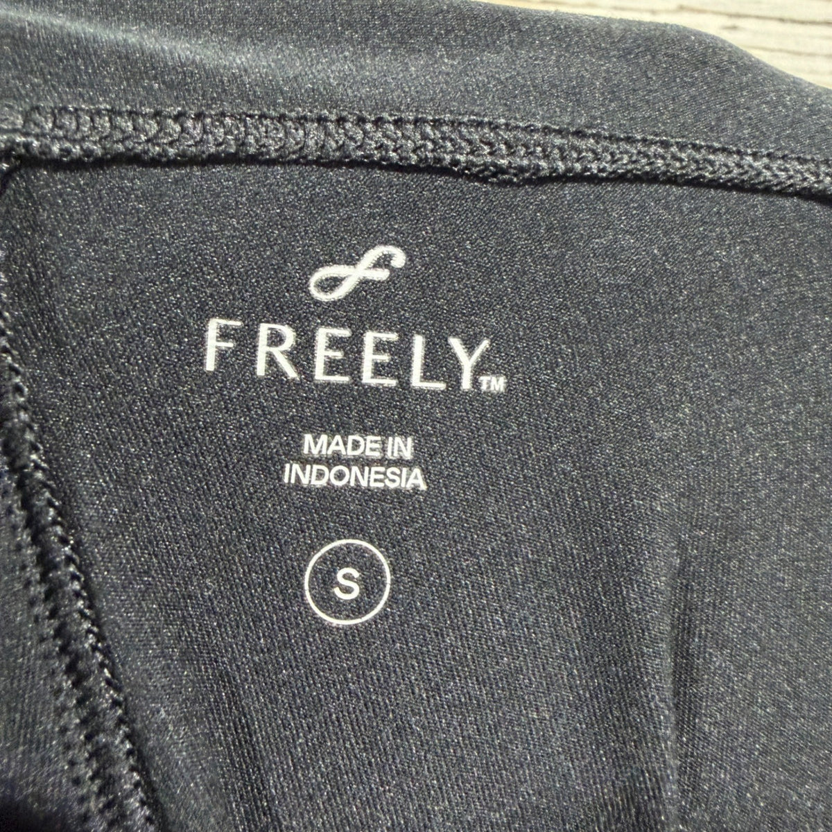 Freely High Waisted Jogger Pants Women S Black Polyester Spandex Athleisure EUC4