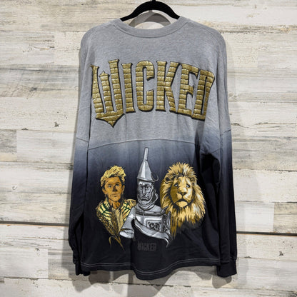 Spirit Jersey Wicked Universal Studios Shirt Womens M Grey Black Ombre Broadway2