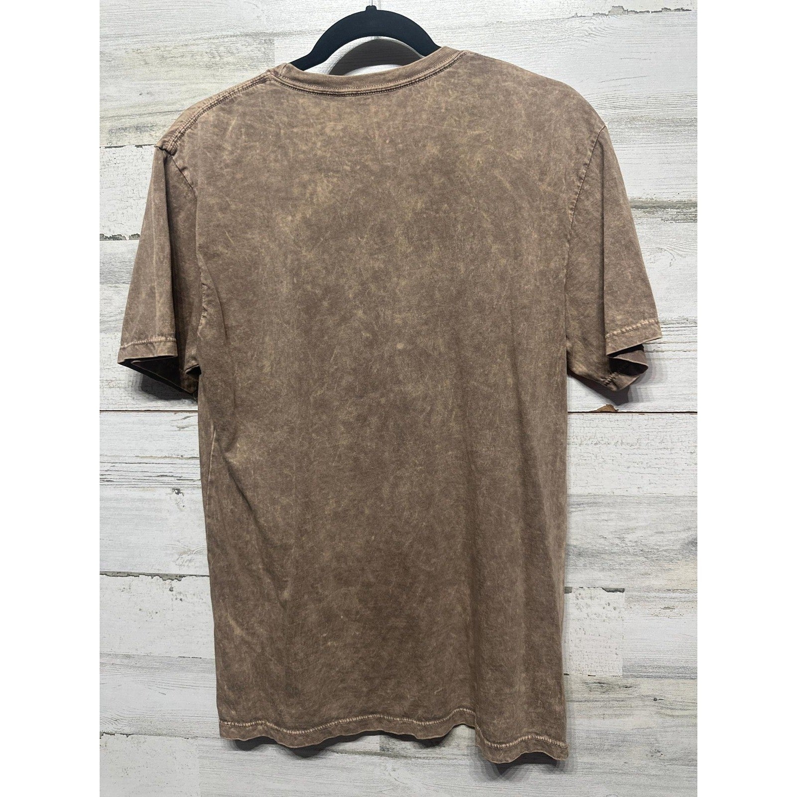 Lotus Fashion Graphic Tee Women Medium Brown But First Football EUC2