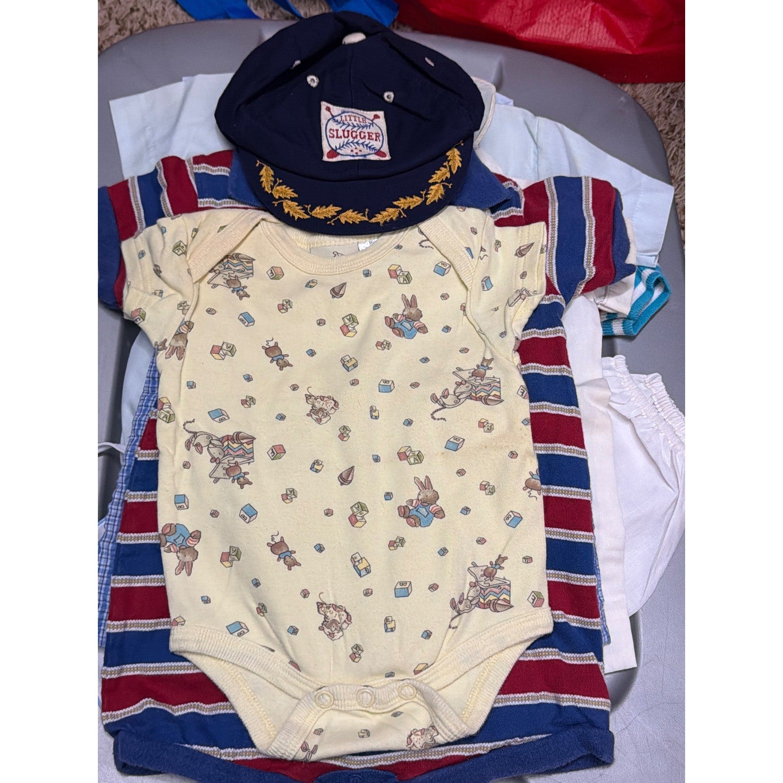 Vintage Baby Boy Bundle Carriage Boutique Feltman Bros Osh Kosh Smock 17pc21