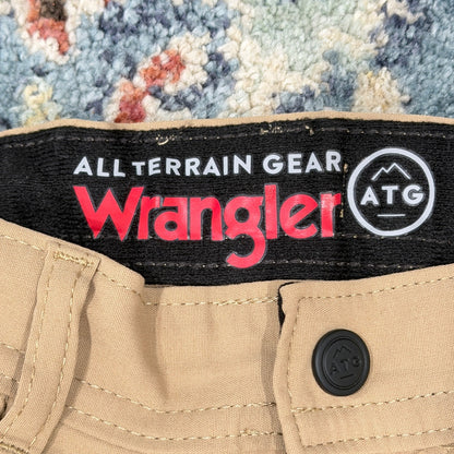 Wrangler ATG Utility Pants Boys 6 Khaki Stretch Hiking Outdoor EUC2