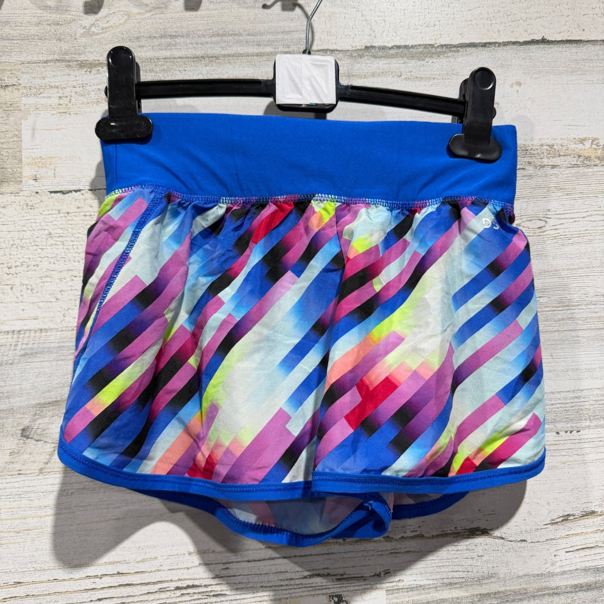 DSG Activewear Lot Shorts Sports Bra Girls M Blue Black Polyester Sporty EUC3