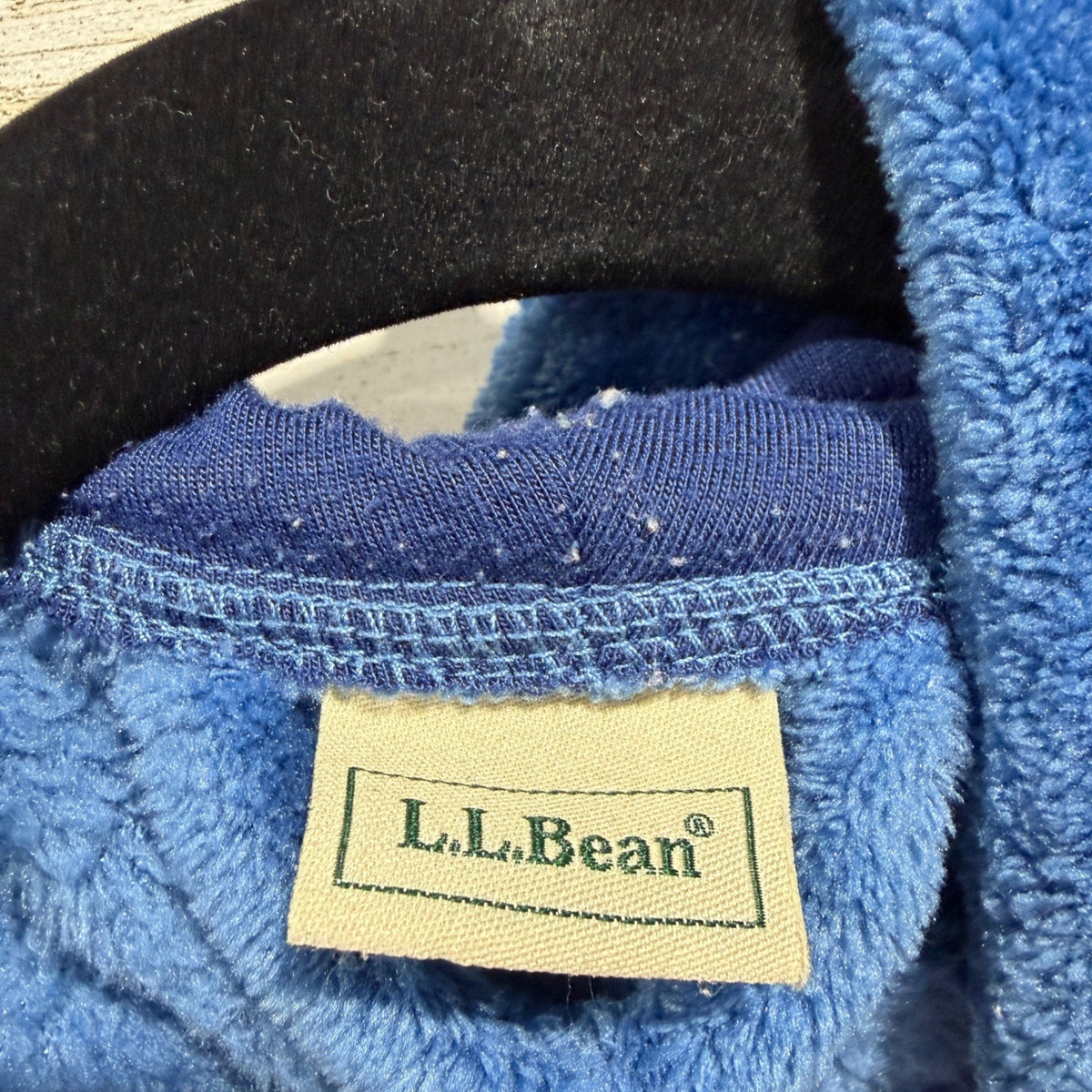 L.L. Bean Shark Hooded Fleece Robe Kids 5-6 Blue Polyester Animal Flawed*2