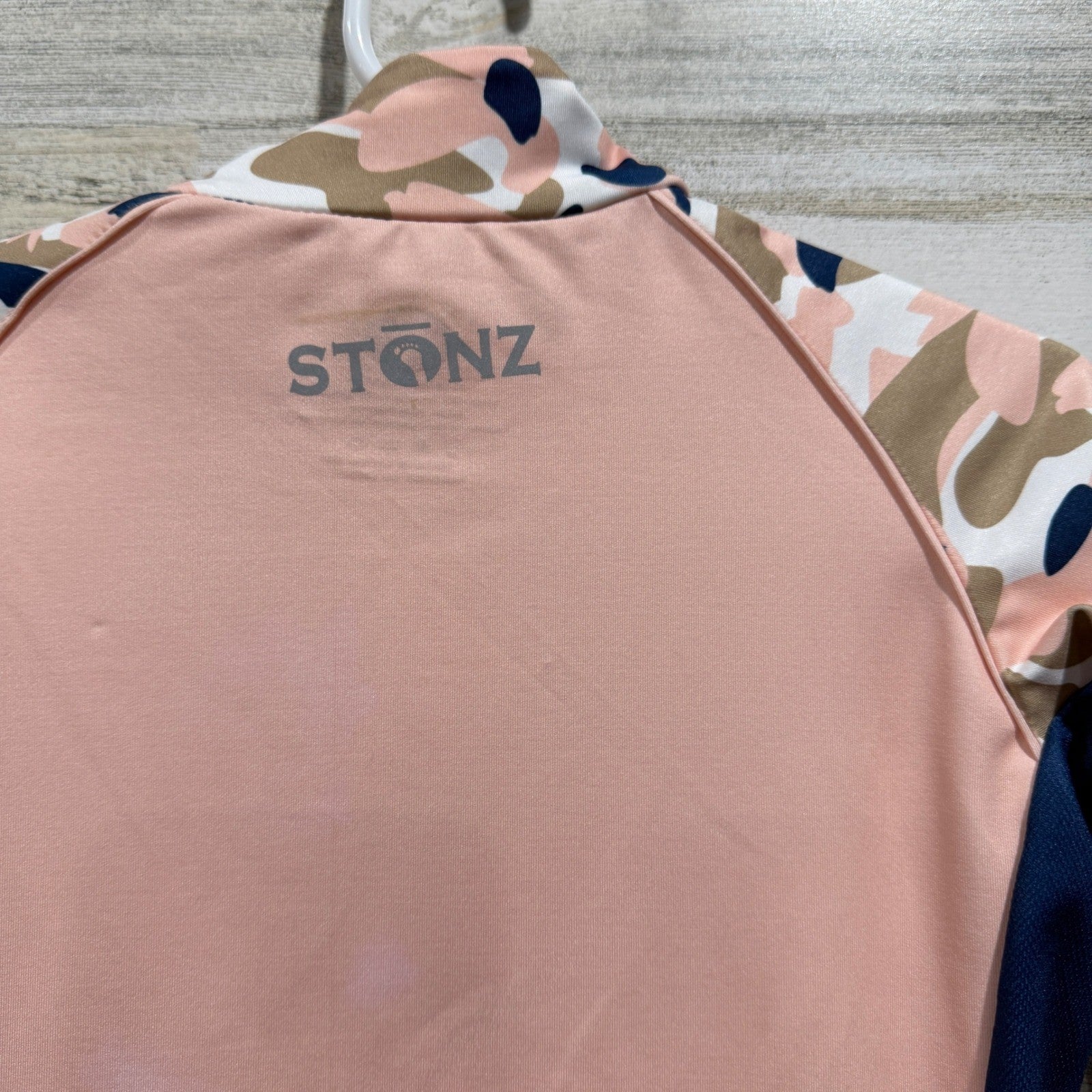 Stonz Sun Suit Baby 12-18m Pink Camo UPF 50 Rash Guard One Piece NWT5