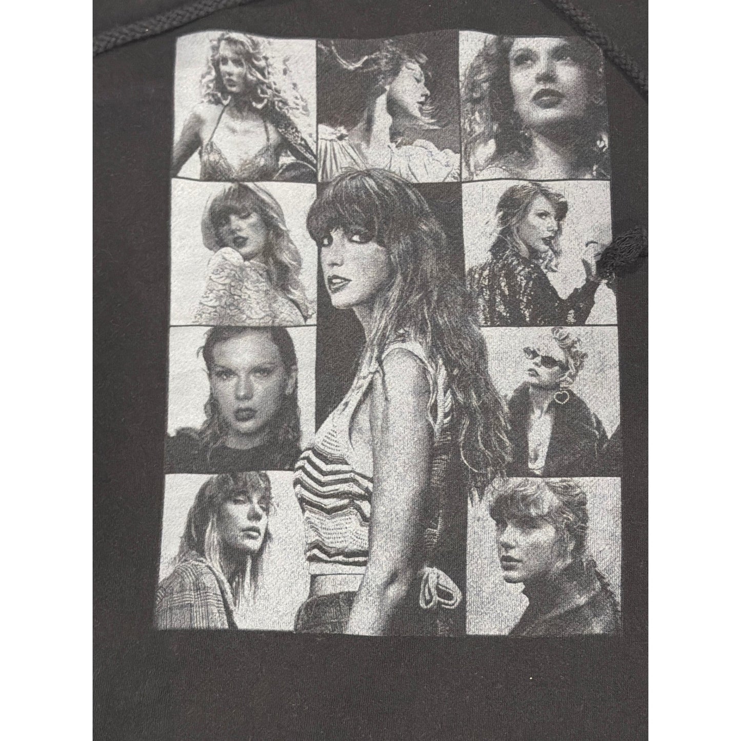Taylor Swift Eras Tour Hoodie Women XL Black Official Merch Houston EUC1