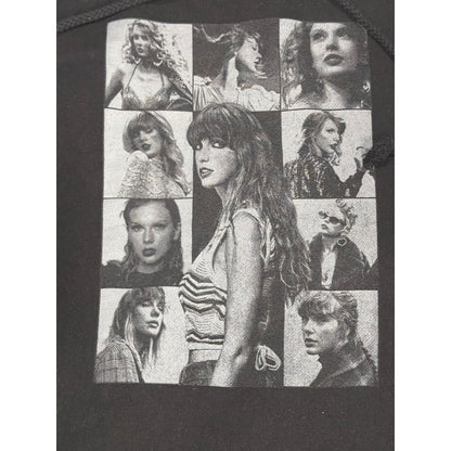 Taylor Swift Eras Tour Hoodie Women XL Black Official Merch Houston EUC1