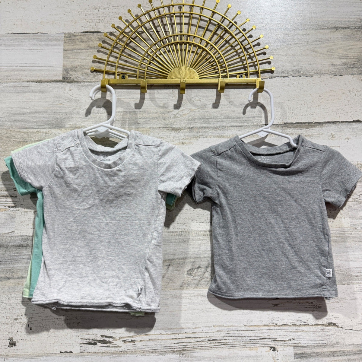 Honest Baby T-Shirt Bundle Boys 6-9m Multicolor Organic Cotton Basics6