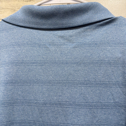 Grand Slam Polo Shirt Men XXL Blue Striped Performance Golf Gorpcore EUC4