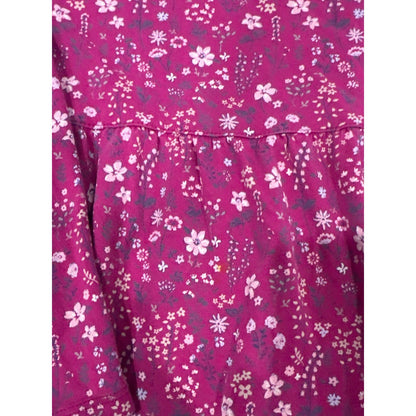 Lands End Gymboree Girls 6/6x Pink Purple Blue Floral Denim 3pc Bundle4