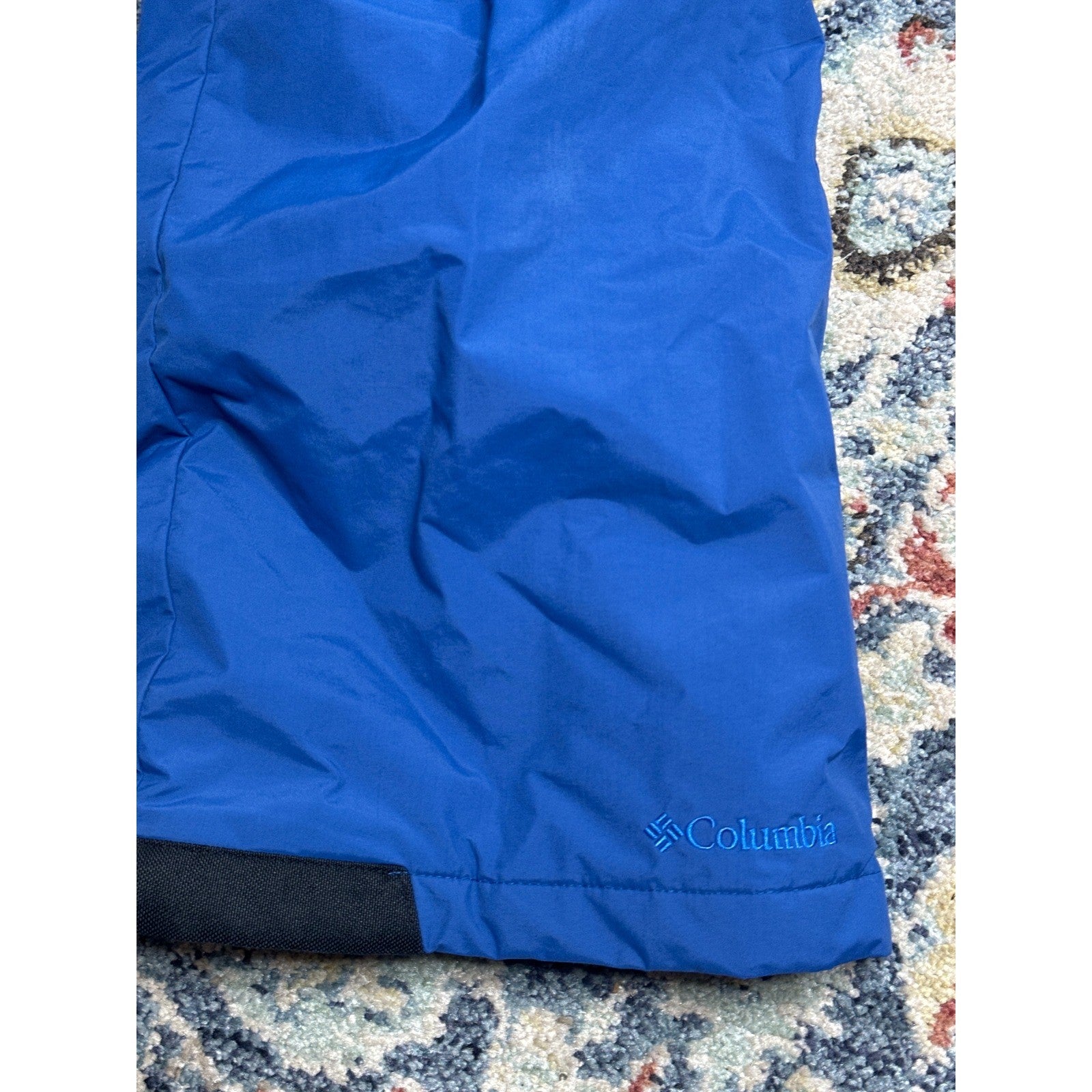 Columbia Snow Bib Boys 14/16 Blue Outgrown Insulated Overalls EUC1