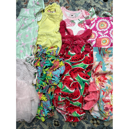 Monica Andy Caden Lane Girls 6-12M Summer Bubble & Dress Bundle2