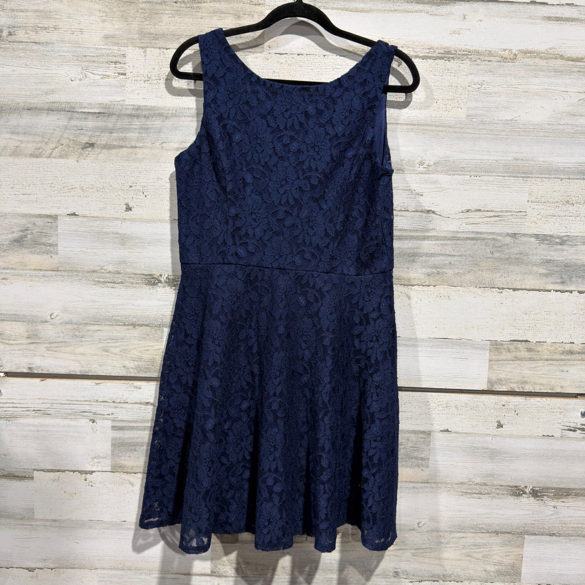 Speechless Floral Lace Dress Women XXL Navy Blue Homecoming Spandex Modern EUC0