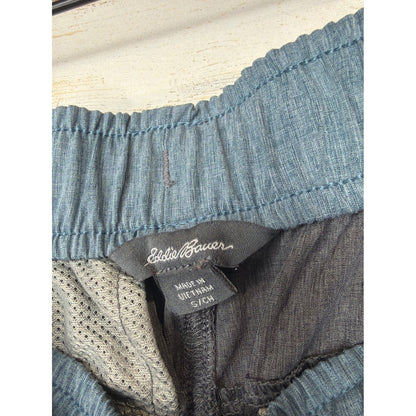 Eddie Bauer Performance Shorts Men Small Gray Elastic Waist Gorpcore EUC3
