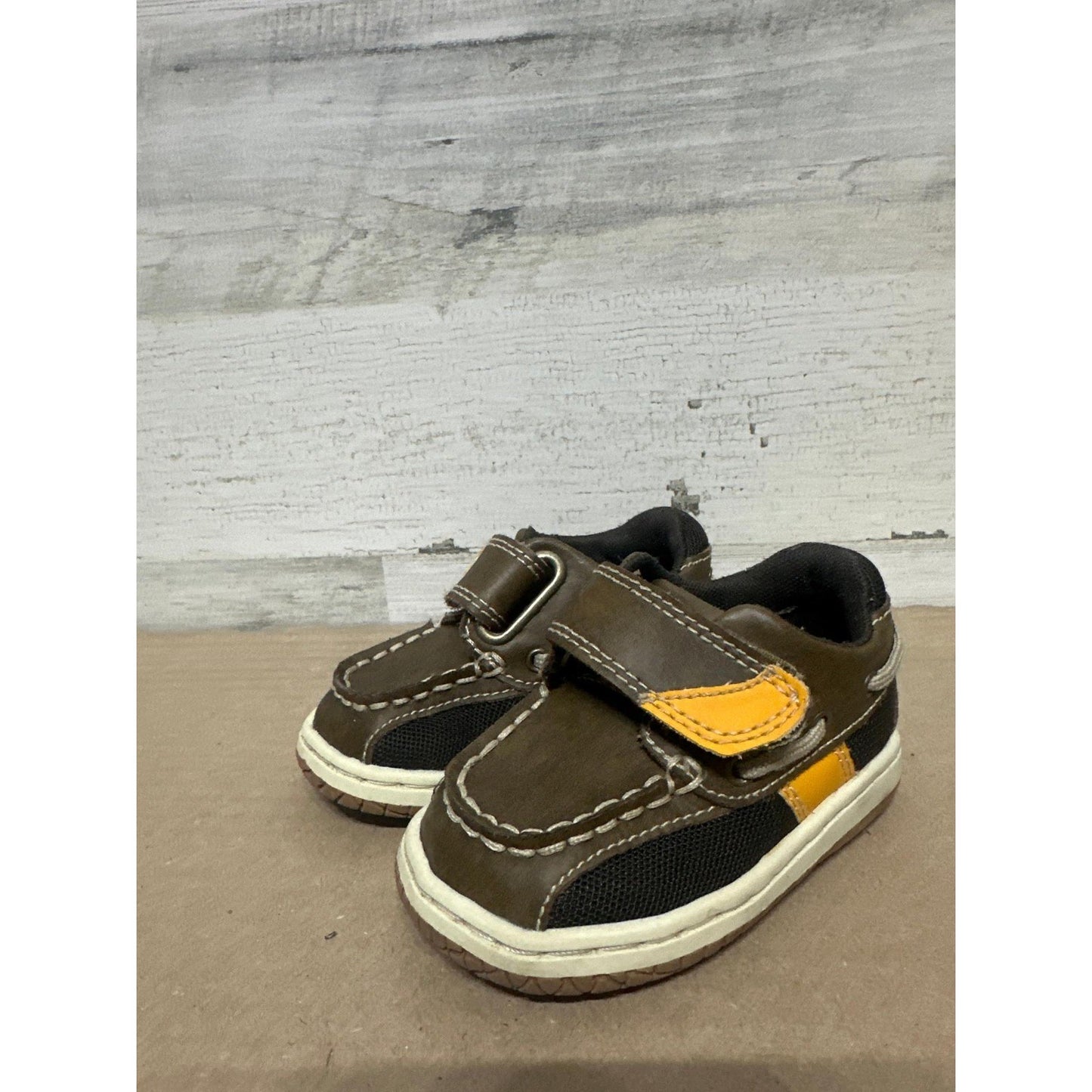 Jumping Jacks Perfection Boat Shoes Toddler 4.5 WW Brown Leather Extra Wide1