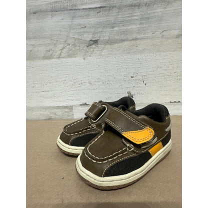 Jumping Jacks Perfection Boat Shoes Toddler 4.5 WW Brown Leather Extra Wide1