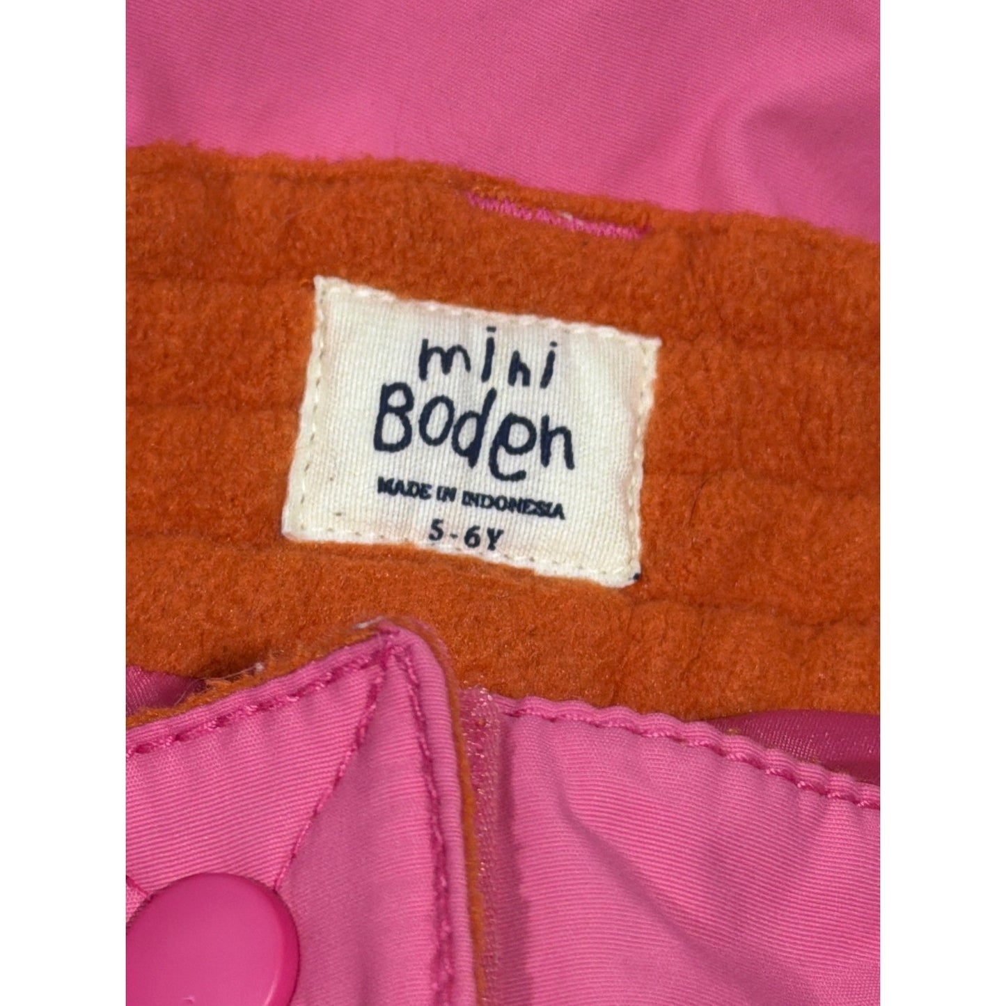 Mini Boden Snow Pants Girls 5-6Y Pink Insulated Winter Ski Gorpcore4