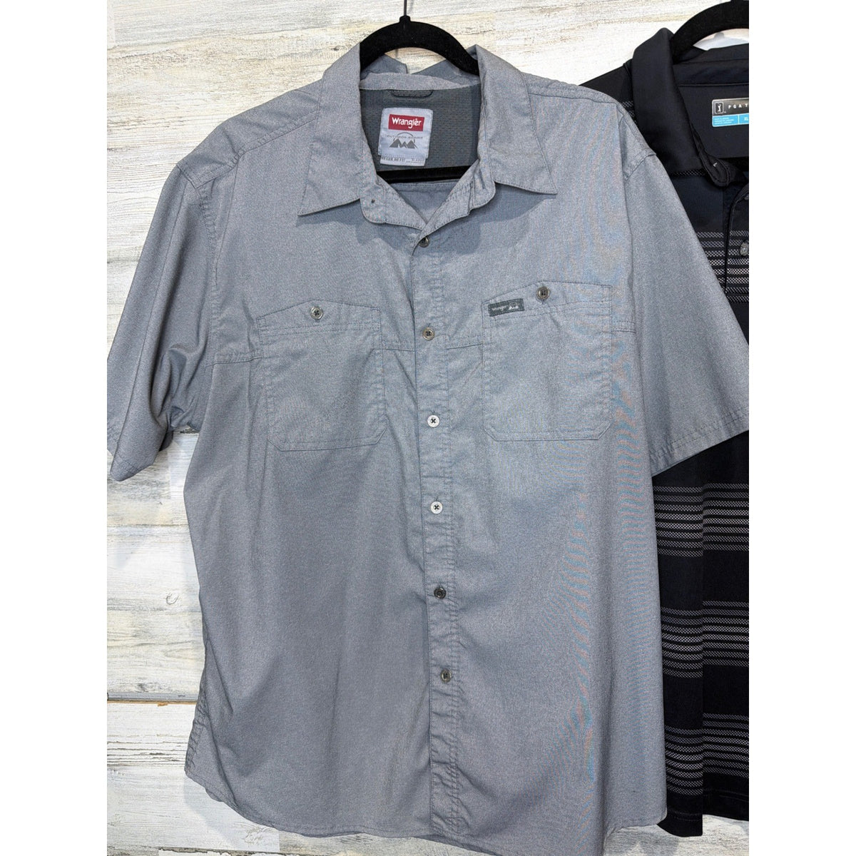 Wrangler PGA Tour Shirts Men XL Gray Black Bundle Performance Gorpcore1