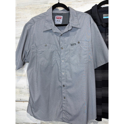 Wrangler PGA Tour Shirts Men XL Gray Black Bundle Performance Gorpcore1