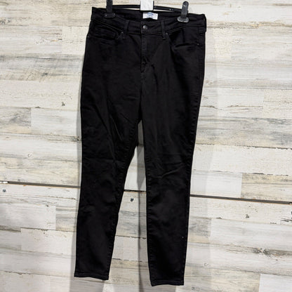Denizen from Levis High-Rise Skinny Jeans Womens 12M Black Cotton Blend Modern0