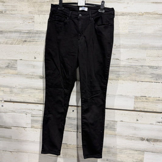 Denizen from Levis High-Rise Skinny Jeans Womens 12M Black Cotton Blend Modern0