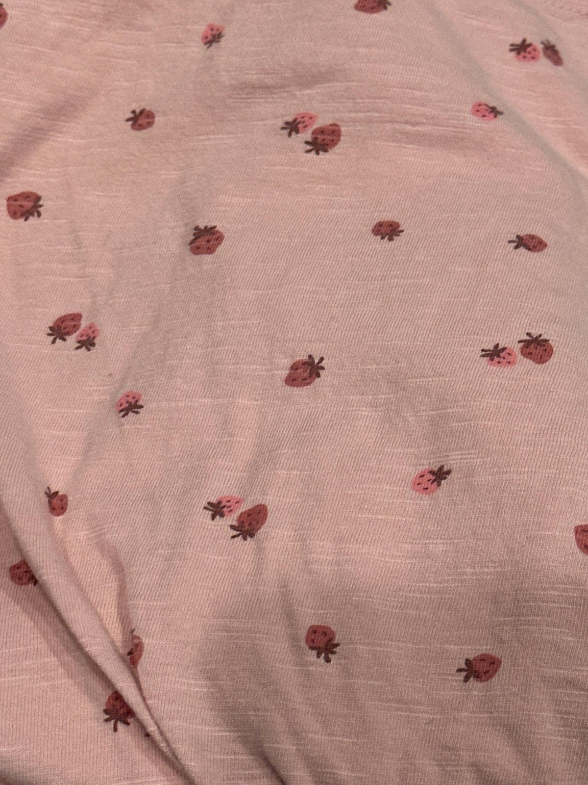 Modern Moments Dress Girls 3T Pink Strawberry Ruffle Flutter Sleeve EUC4