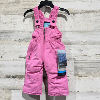 Iceburg Snow Bib Infants 3M Pink Technical Weather Tech Ski Pants Gorpcore NWT0