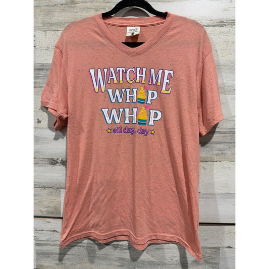 Jade Lynn Brooke Graphic Tee Women Medium Pink Watch Me Whip Whip Disneycore EUC0