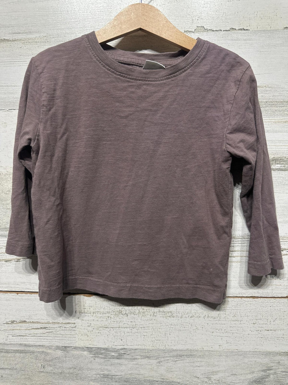 Zara Long Sleeve T-Shirt Kids 2-3Y Crew Neck Basic EUC0