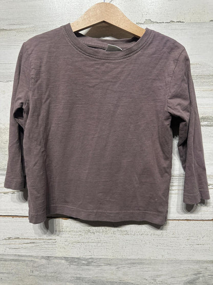 Zara Long Sleeve T-Shirt Kids 2-3Y Crew Neck Basic EUC0