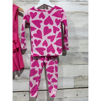 Nannette Lemon Loves Lime Cat & Jack Girls 2T Pink Bundle Butterfly Heart EUC2