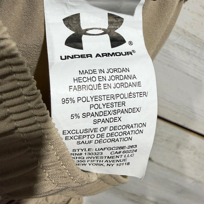 Under Armour Cargo Jogger Pants Boys Size 7 Khaki EUC4