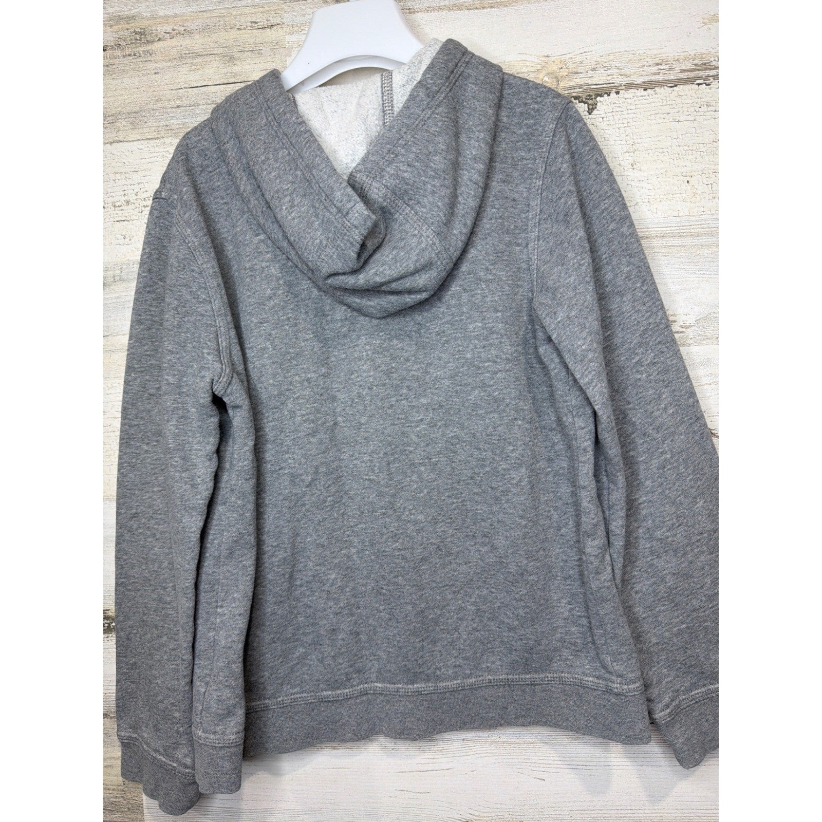 Nike Full Zip Hoodie Kids Youth Medium Gray Fleece Sportswear Athleisure EUC5
