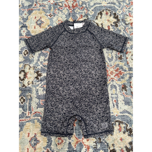 Disney Wheat Swimsuit Kids Size 6 Navy Mickey Mouse Rash Guard NWT0