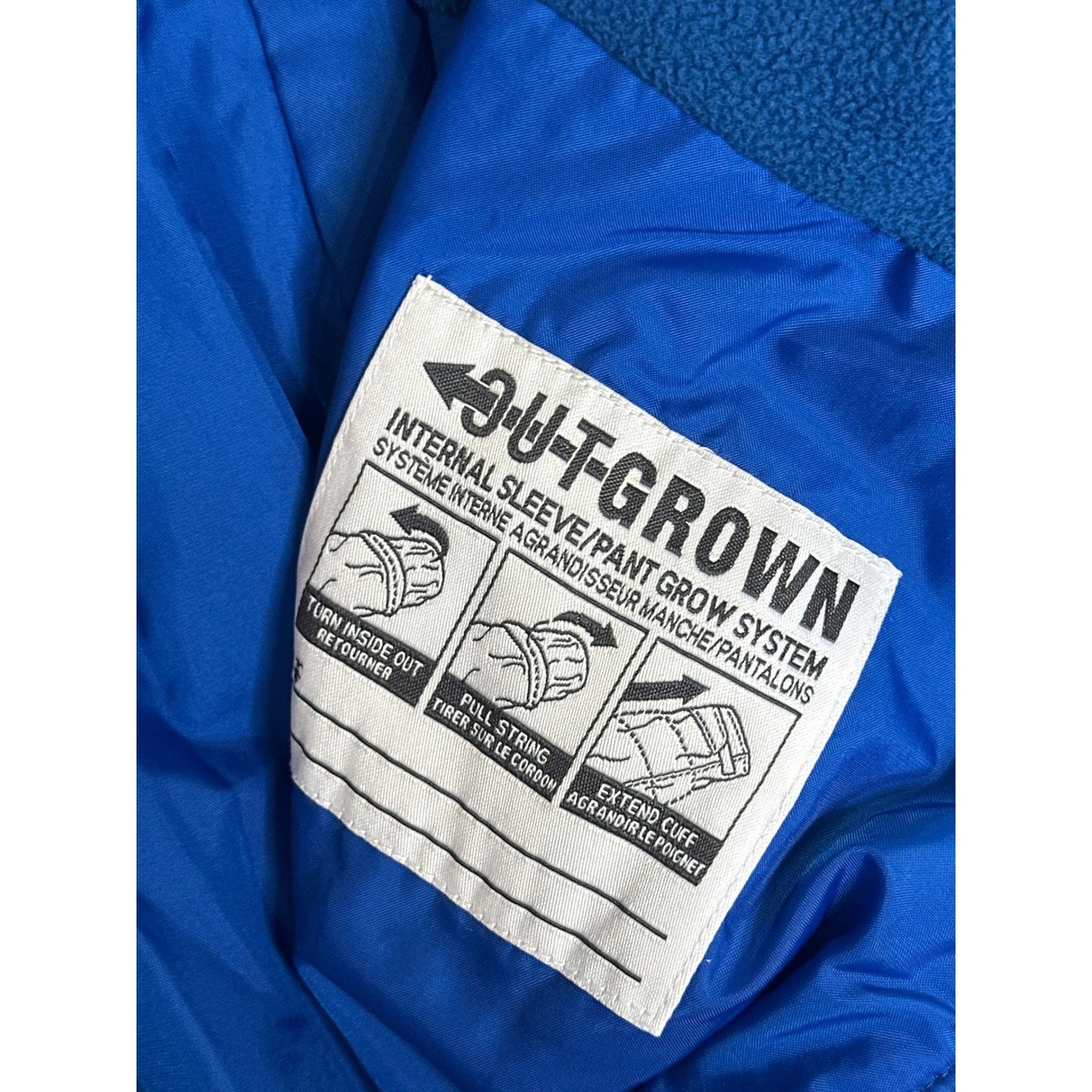 Columbia Snow Bib Boys 14/16 Blue Outgrown Insulated Overalls EUC3