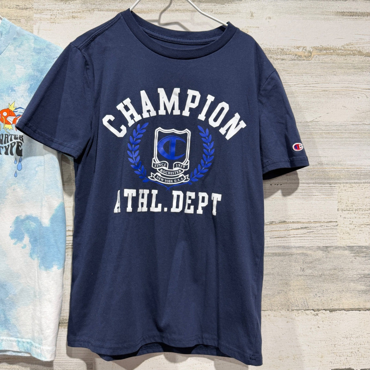 Abercrombie Champion T-Shirt Bundle Boys 7/8 Blue Pokemon Graphic *Flawed1