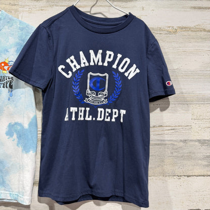Abercrombie Champion T-Shirt Bundle Boys 7/8 Blue Pokemon Graphic *Flawed1