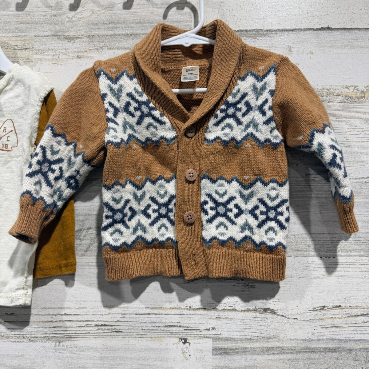 Rylee + Cru Cat&Jack Osh Kosh Baby Boy 3-12m Brown Cream Bundle Nordic Boho GUC*4
