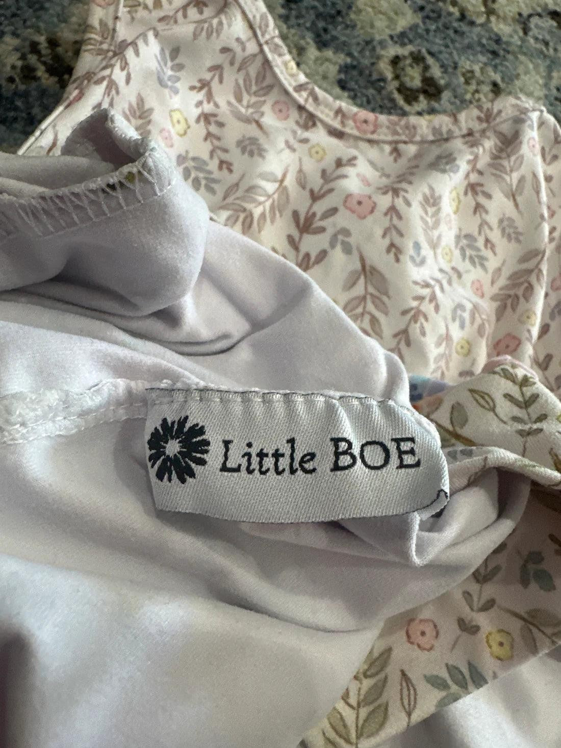 Little BOE Sleeveless Dress Girls 3T Pink Unicorn Rainbow Floral EUC3