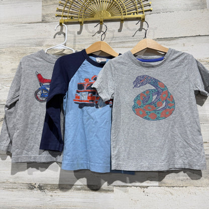 Tea Collection Hanna Andersson Shirt Bundle Boys 4 Graphic Retro *Flawed0