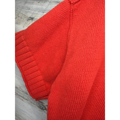 Anthropologie Sweater Women XS Cropped Cotton Chunky Shaker Knit EUC2
