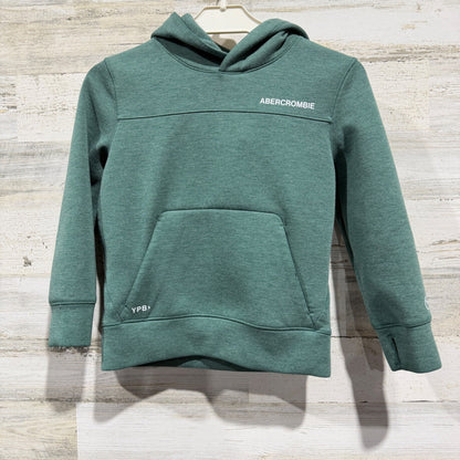 Abercrombie YPB Performance Hoodie Kids 5/6 Green Activewear Athletic EUC0